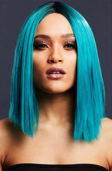 Fever Kylie Wig Two Toned Blend Teal Peruk |  | Intimast