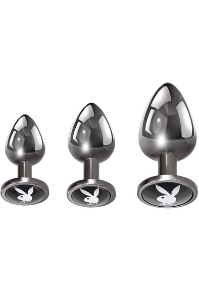 Playboy Pleasure 3 Ways Anal Plug Set Analpluggar paket |  | Intimast