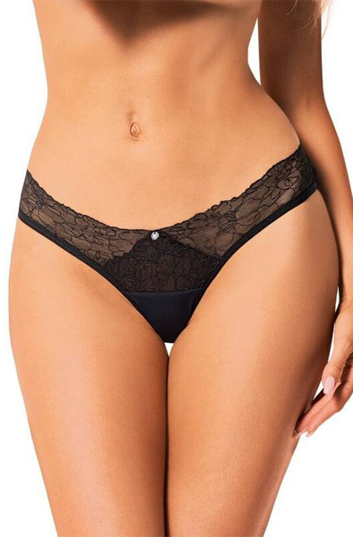 Obsessive Bella Rou Panties Black XS/S Trosa |  | Intimast