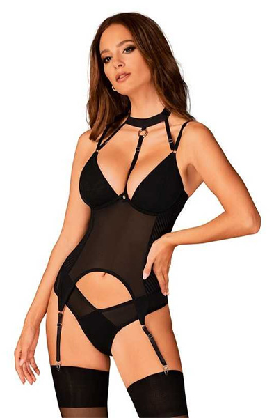 Obsessive Brasica Corset Black XS/S Korsett | | Intimast