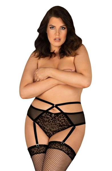 Obsessive Jagueria Garter Belt 6XL/7XL Strumpebandshållare