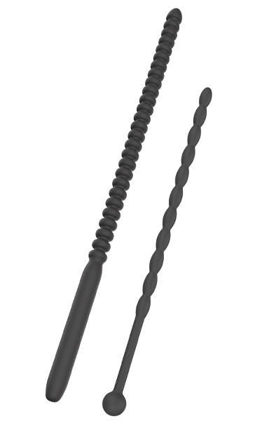 2-pcs Ribbed Penis Dilator Set Dilator paket |  | Intimast