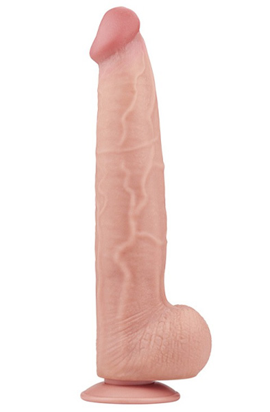 Lovetoy Dual Layer Sliding Skin Dildo 34 cm XL dildo | | Intimast