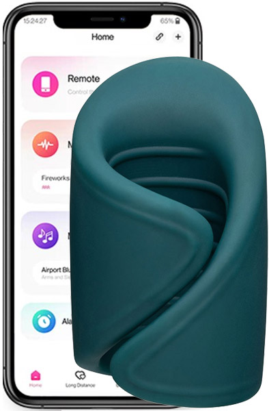 Lovense Gush Glans Massager Masturbator med vibration | | Intimast