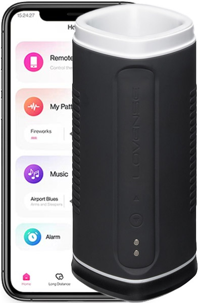 Lovense Calor Depth-Controlled Masturbator Fjärrstyrda sexleksaker | | Intimast