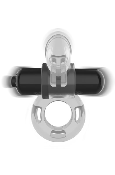 Fry Transparent Vibrating Ring Penisring med vibrator |  | Intimast