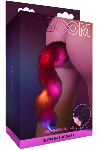 Taboom LED Unicorn Tail & Buttplug Analplugg med svans | | Intimast