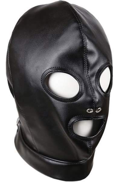 Submision Hood With Back Straps Adjustable BDSM mask |  | Intimast