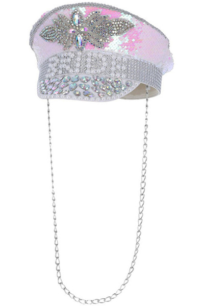 Fever Deluxe Sequin & Pearl Bride Captains Hat Rollspel & Maskerad |  | Intimast