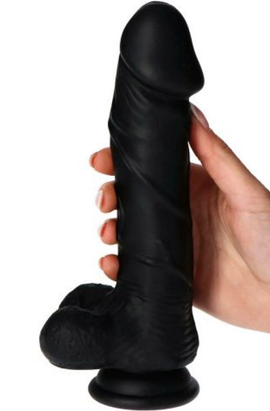 TOYZ4LOVERS Real Safe Berry Black 23,5cm Dildo |  | Intimast