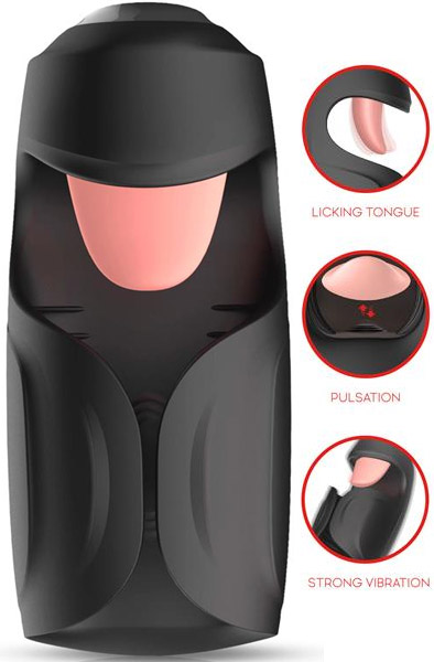 Kubex Masturbator With Licking Tongue, Pulsation & Vibration Masturbator |  | Intimast