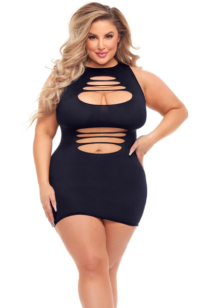 Cant Commit Dress Black Queen Size Klänningar & Kjolar |  | Intimast