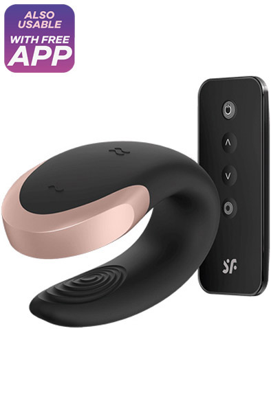 Satisfyer Double Love Black Appstyrd parvibrator |  | Intimast