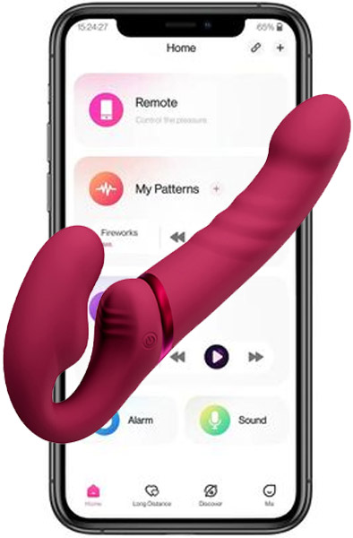 Lovense Lapis Vibrating Strapless Strap-On Vibrerande strapon | | Intimast