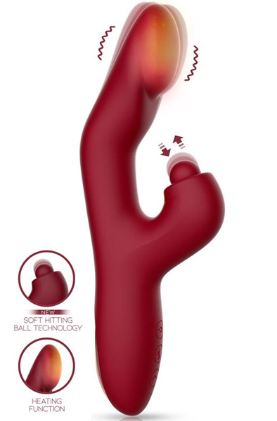 Velter Soft Clit Hitting Ball With Vibration & Heat Vibrator |  | Intimast
