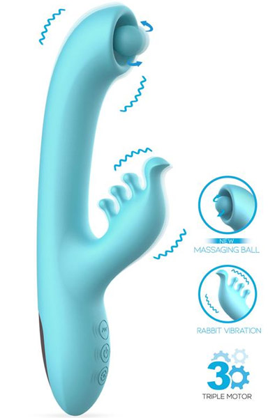 Murly Soft Massaging Ball With Doble Vibration Rabbitvibrator |  | Intimast