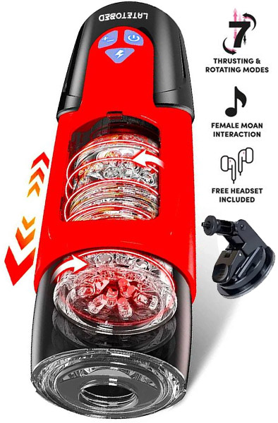 Telio Masturbator With Rotation, Thrusting & Moaning Masturbator med motor |  | Intimast