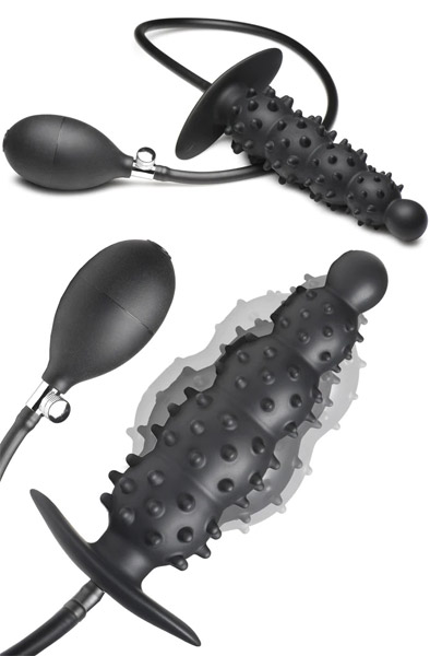Master Series Ribbed Inflatable Anal Plug Uppblåsbar analplugg | | Intimast