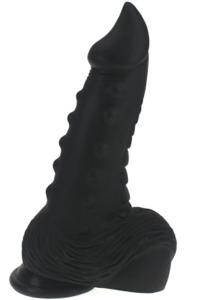 X-Men Scaly Silicone Dildo Black 21 cm Monster dildo | | Intimast