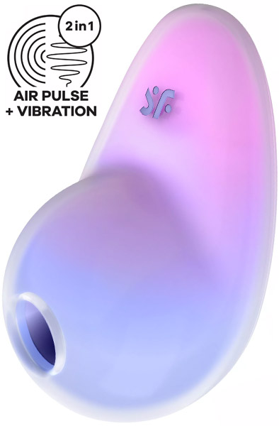 Satisfyer Pixie Dust Clitoral Stimulator Violet Pink Lufttrycksvibrator | | Intimast