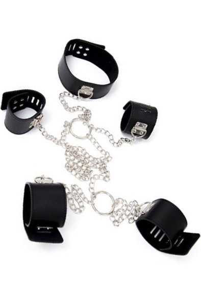 Fetish Art Chain Hogtie Hand och fotbojor |  | Intimast