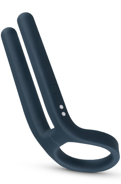 Boners Cockring & Ball Stimulator Blue Penisring med vibrator |  | Intimast