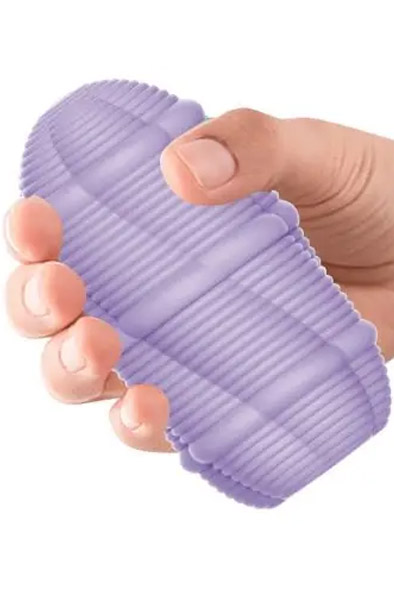 Alternativ bild 1 för Smooth Stripes Cupid Masturbator Egg Purple