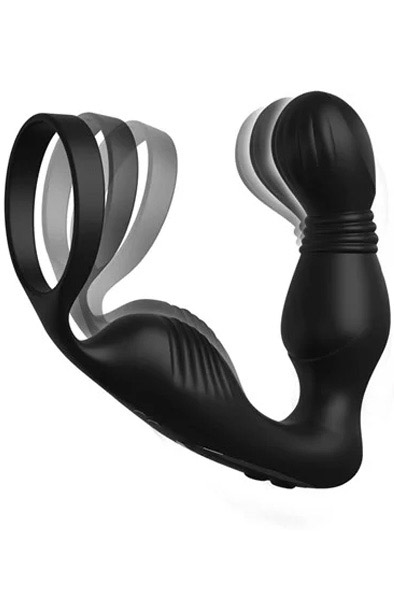Elite Ass-Gasm Pro P-Spot Milker Prostatavibrator med penisring |  | Intimast
