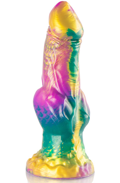 Iris Dildo With Rainbow Testicles Of Pleasure 22,5 cm Monster dildo |  | Intimast
