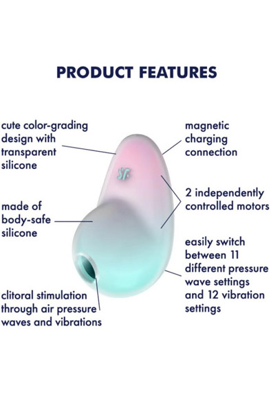 Alternativ bild 1 för Satisfyer Pixie Dust Clitoral Stimulator Mint Pink