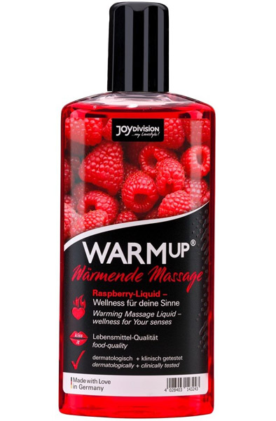 Joydivision Warm-up Massage Oil Raspberry 150ml Massageolja Hallon | | Intimast
