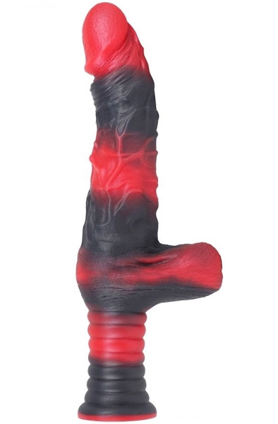 MonsterRed Realix Dildo With Handle 26 cm Dildo med handtag | | Intimast