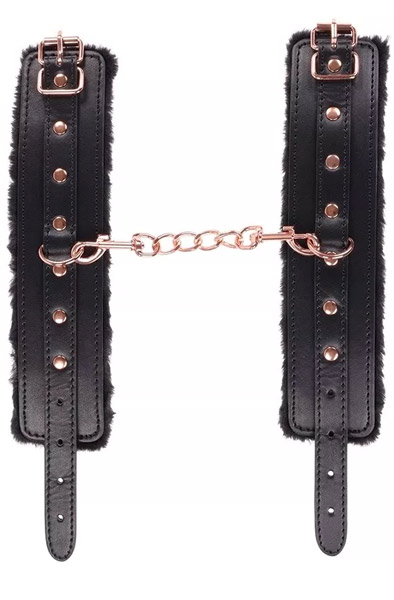 Premium Fur Lined Wrist Restraints Handbojor |  | Intimast