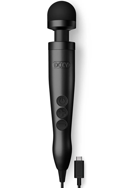 Doxy 3 USB-C Wand Vibrator Matte Black Magic Massager Wands | | Intimast