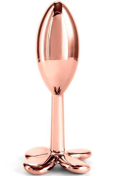 NS Novelties Rear Assets Clover Rose Gold Analplugg | | Intimast