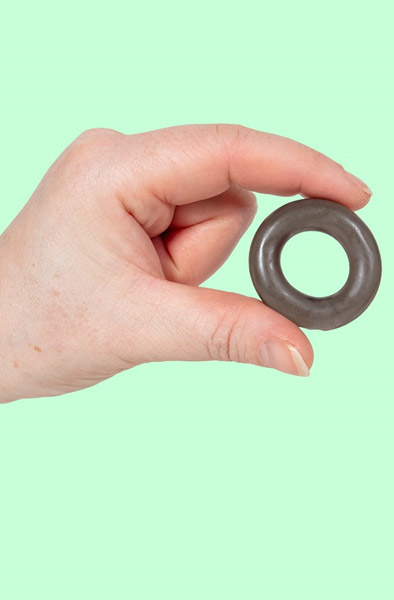 Alternativ bild 1 för Stretchig Svart Penisring