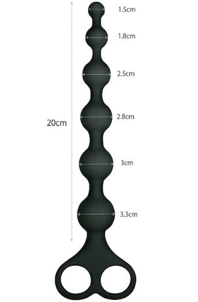 Alternativ bild 1 för ARSE BEADS #1 BLACK SILICONE