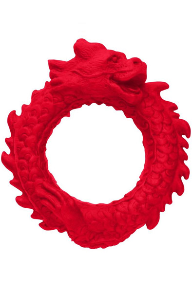 Rise Of The Dragon Silicone Penis Ring Red Penisring |  | Intimast