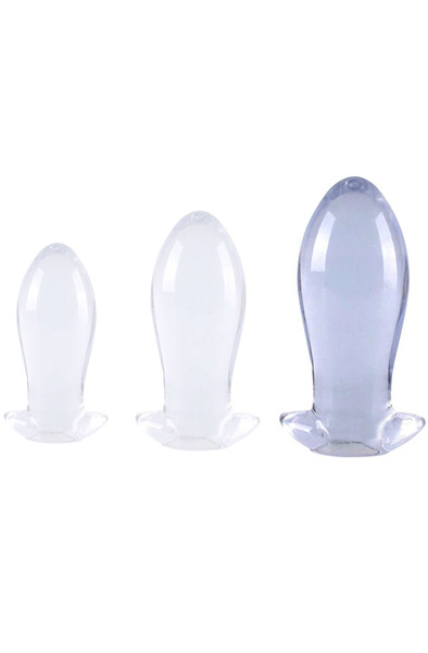 Eggplay Clear Transparent Plug XL 18,5 cm XL Buttplug | | Intimast