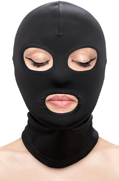 Fetish & Fashion Eyes & Mouth Hood Black BDSM mask |  | Intimast