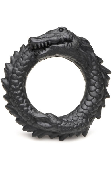 Black Caiman Silicone Cock Ring Black Penisring | | Intimast