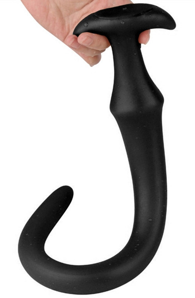 Darksil Ultra Long Slim Dildo Black 50 cm Extra lång analdildo |  | Intimast