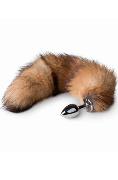 Fox Tail Plug No. 1 Silver 42 cm Analplugg med svans | | Intimast