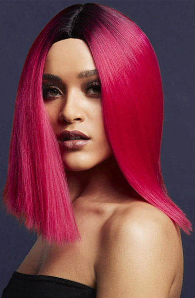 Fever Kylie Wig Two Toned Blend Magenta Pink Peruk |  | Intimast