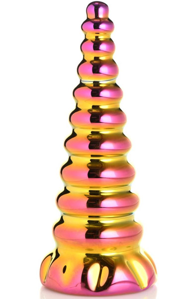Twilight Rainbow Glass Dildo 16 cm Dragon dildo | | Intimast