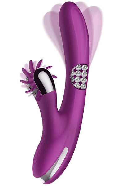 Rotating Shaft, Balls & Stimulating Wheel Rabbitvibrator |  | Intimast