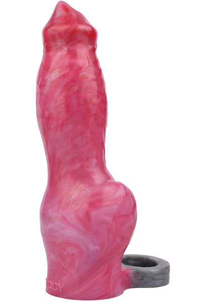 Pink Alien Fantasy Sleeve Red 20,5 cm Penisförlängare/Sleeve |  | Intimast