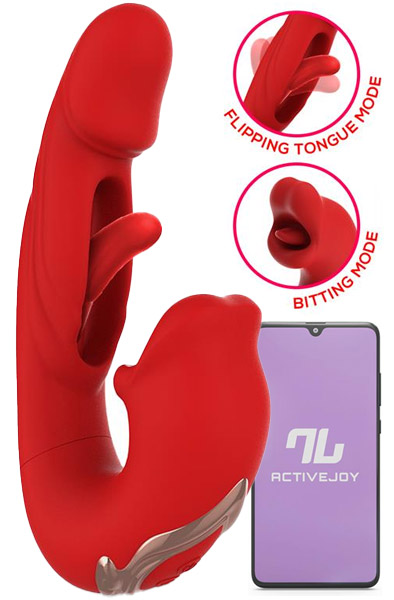 Mouty Vibe With Biting & Flipping With App Appstyrd vibrator | | Intimast