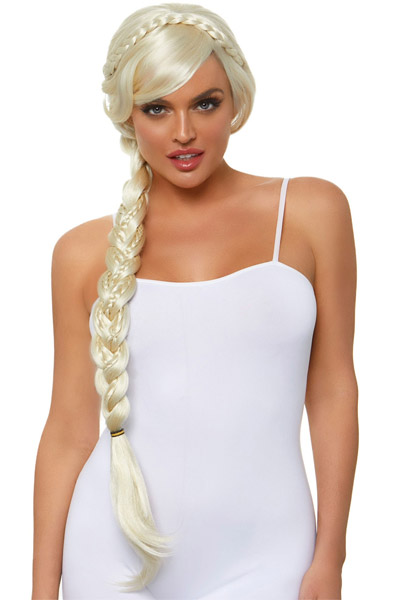 Long Duel Braid Blonde Wig Peruk | | Intimast