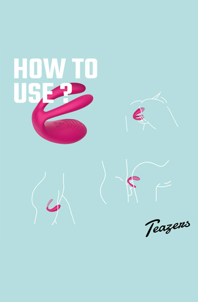 Alternativ bild 1 för Teazers Couple Vibrator with Remote